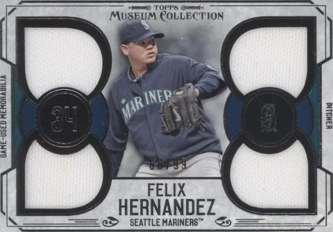 2015 Felix Hernandez Topps Museum Collection Quad Relic PPQR-FH #92/99