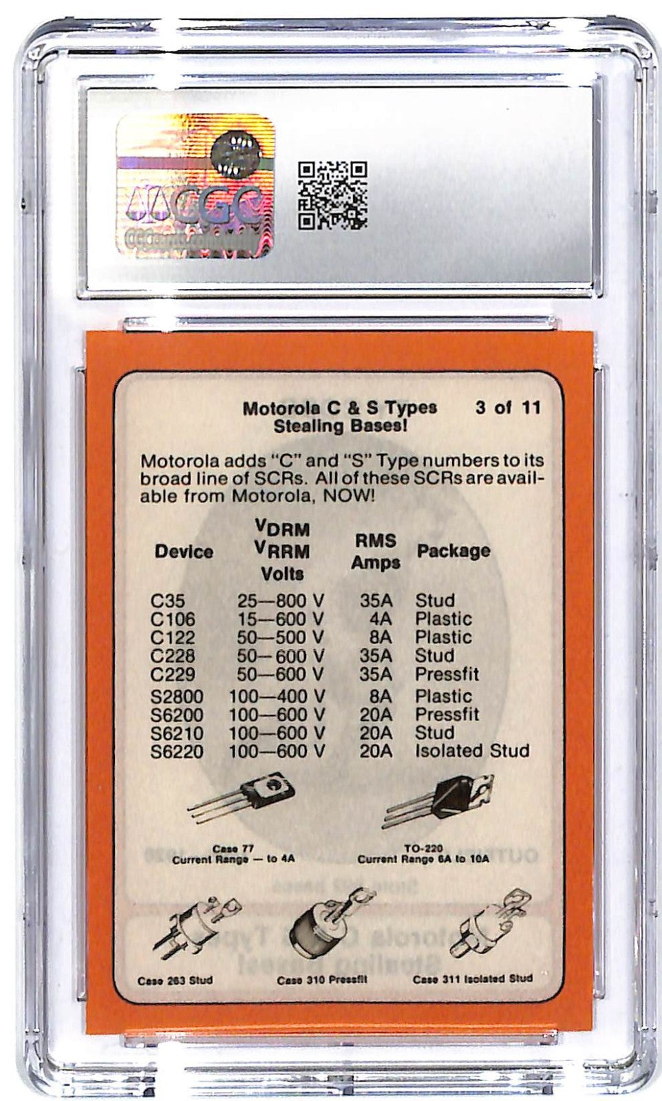 1976 Ty Cobb Motorola HOF #3 CGC Gem Mint 10