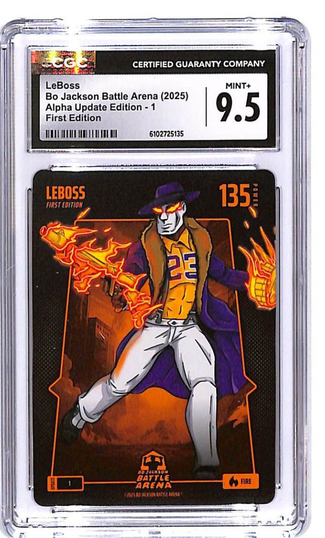2025 Bo Jackson Battle Arena LeBoss Alpha Update First Edition #1 CGC 9.5