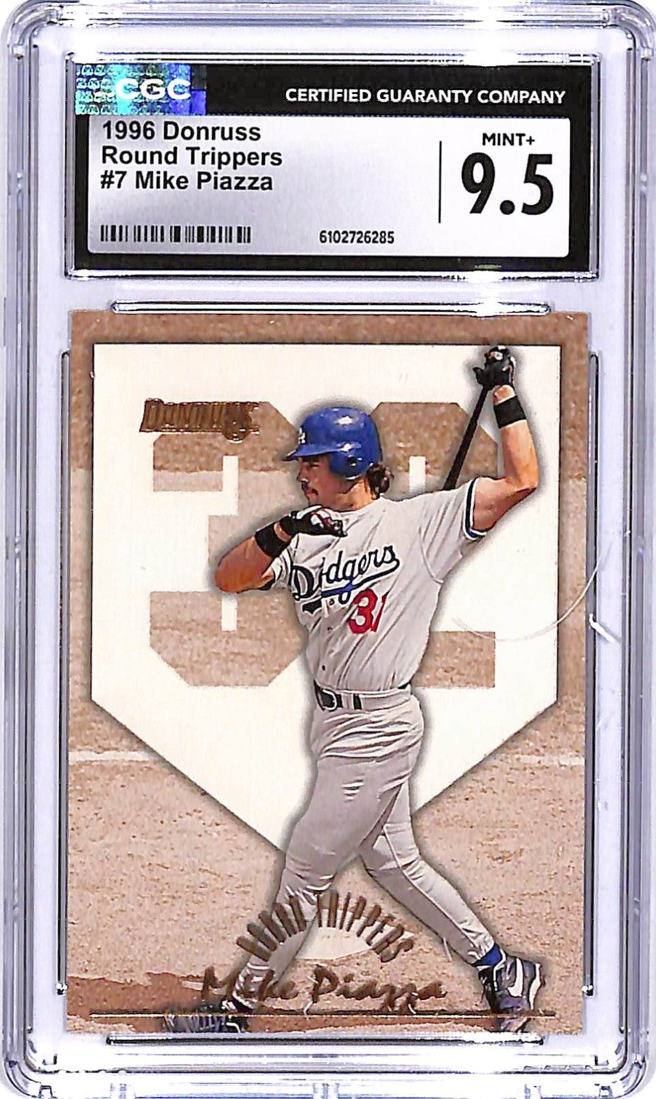 1996 Donruss Mike Piazza Round Trippers #7 /5000 CGC 9.5 Dodgers