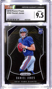2019 Prizm Daniel Jones Rookie RC #302 CGC 9.5 Giants