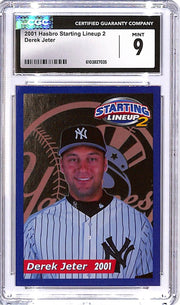 2001 Starting Lineup 2 Derek Jeter CGC 9