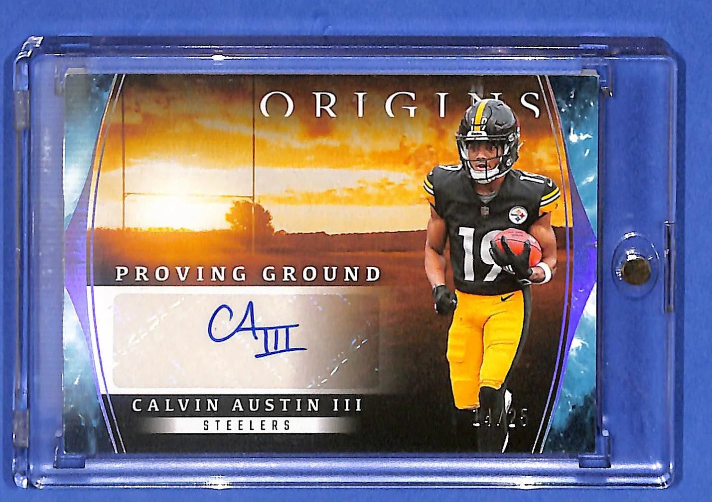 2023 Panini Origins Proving Ground - Calvin Austin III AUTO /25 STEELERS