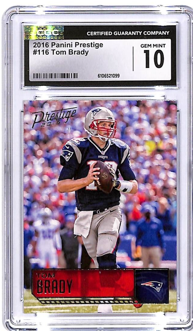 2016 Prestige Tom Brady #116 CGC 10 Patriots