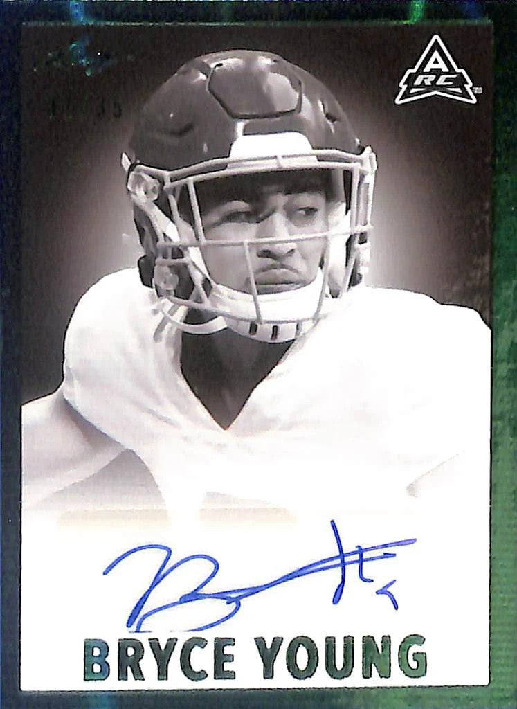 2021 Leaf Ultimate Bryce Young Auto Autograph Rookie RC Green /35 Alabama