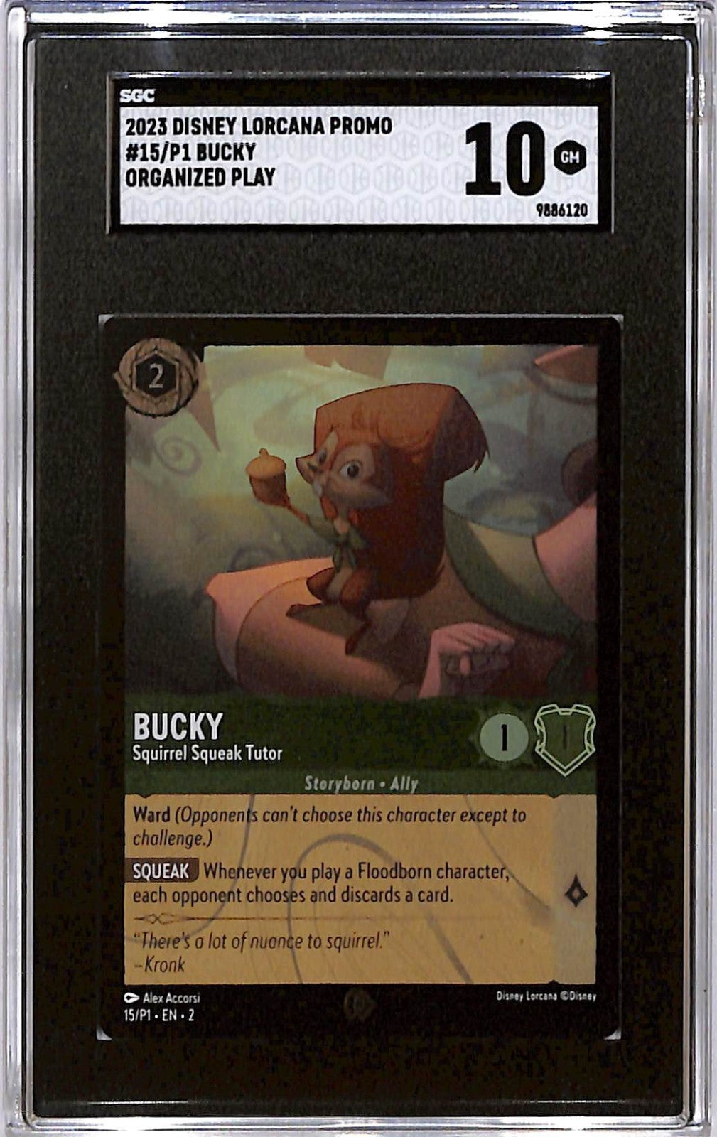 2023 Disney Lorcana Promo Bucky SGC 10
