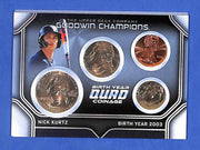 2024 UD Goodwin Champions Nick Kurtz BYQR-40 Birth Year Quad Coinage #3/50