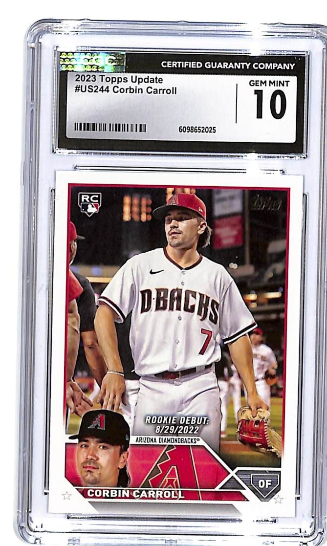 2023 Topps Update Corbin Carroll Rookie RC #US244 CGC 10 Diamondbacks