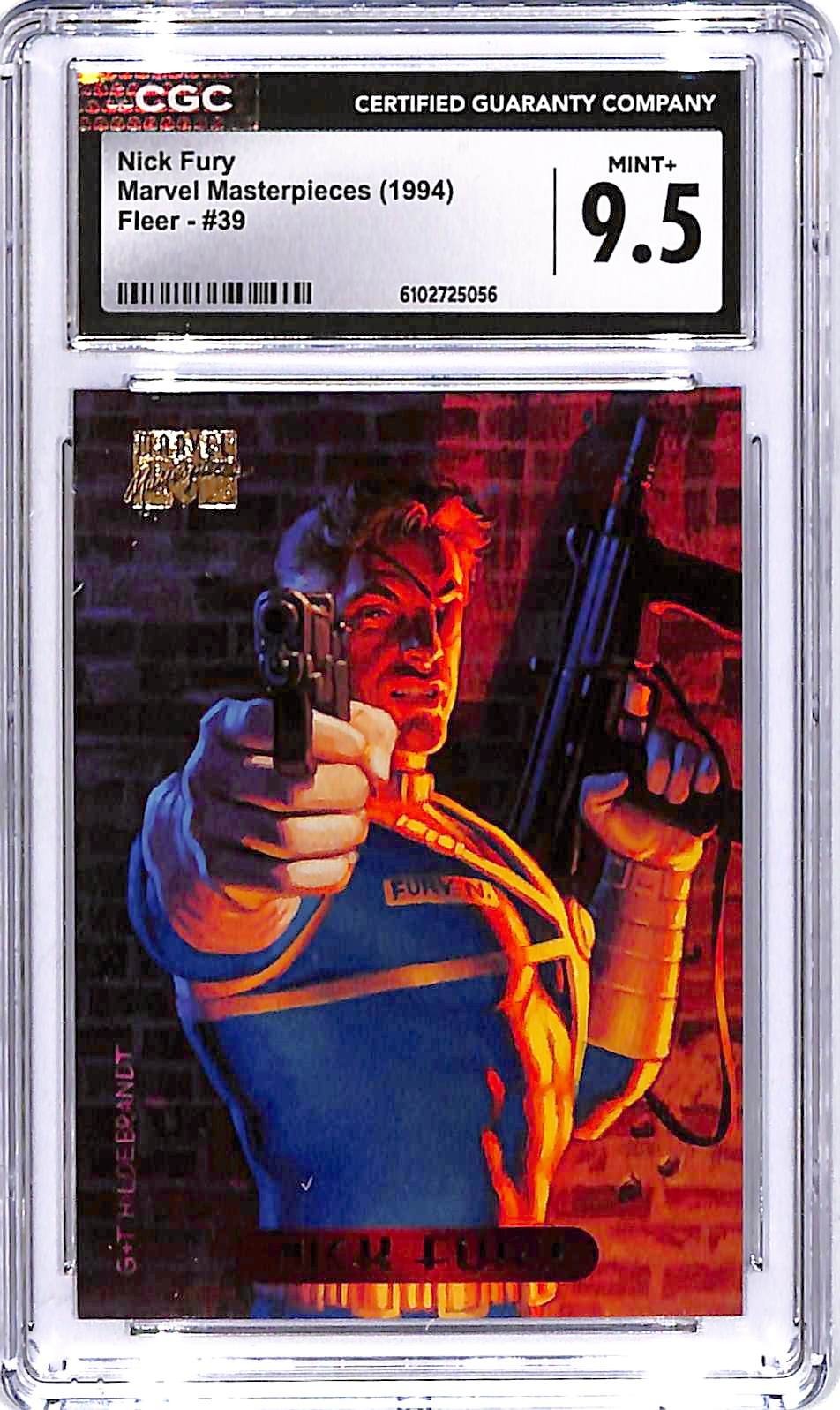 1994 Fleer Marvel Masterpieces Nick Fury #39 CGC 9.5