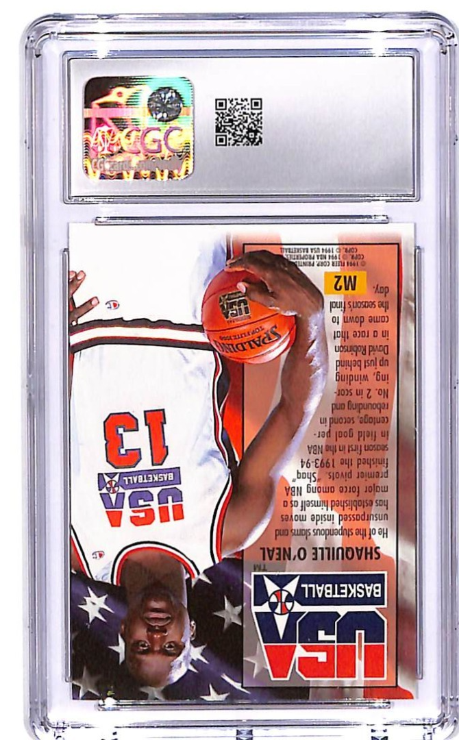 1993-94 Fleer Ultra Shaquille O'Neal Team USA #M2 CGC 9.5