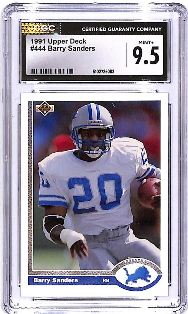 1991 Upper Deck Barry Sanders #444 CGC 9.5 Lions