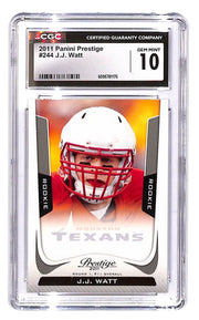2011 J.J. Watt Panini Prestige - Rookie  #244 (RC) CGC Gem Mint 10
