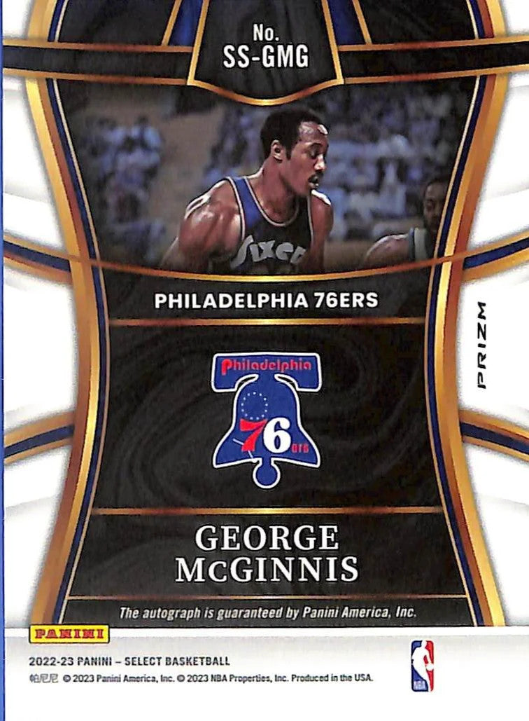 2022-23 Select George McGinnis Auto Autograph Silver 76ers