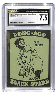 1978 Laughlin Long Ago Black Stars CGC 7.5 Chet Brewer #23