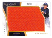 2017 Alex Bregman Panini Immaculate Collection Jumbo Relic - IJ-AX #63/99