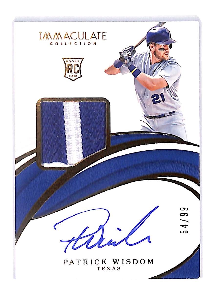 2019 Patrick Wisdom Immaculate Collection Auto Relic (RC) - 36 #84/99