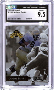 1993 Playoff Jerome Bettis Rookie RC #294 CGC 9.5 Steelers