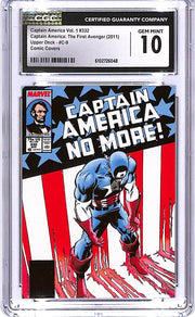 2011 Upper Deck Captain America The First Avenger Comic Covers #9 CGC 10
