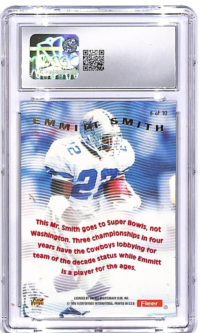 1996 Fleer Ultra Emmitt Smith Pulsating #8 CGC 9.5 Cowboys