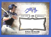 2015 Kyle Steager Topps Triple Threads Unity Auto Jumbo Relic UAJR-KS #16/25