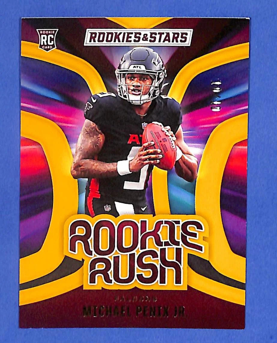 2024 Panini Rookies & Stars Michael Penix Jr Rookie Rush #10/10 (RC) Falcons