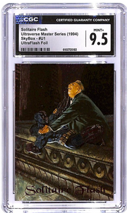 1994 SkyBox Ultraverse Master Series Solitaire Flash UltraFlash FoilCGC 9.5