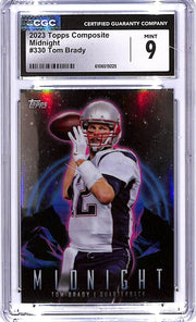 2023 Topps Composite Tom Brady Midnight #330 CGC 9 Patriots