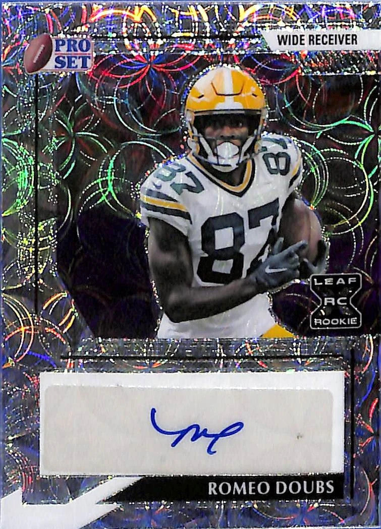 2022 Leaf Pro Set Romeo Doubs Auto Autograph Rookie RC /20 Packers
