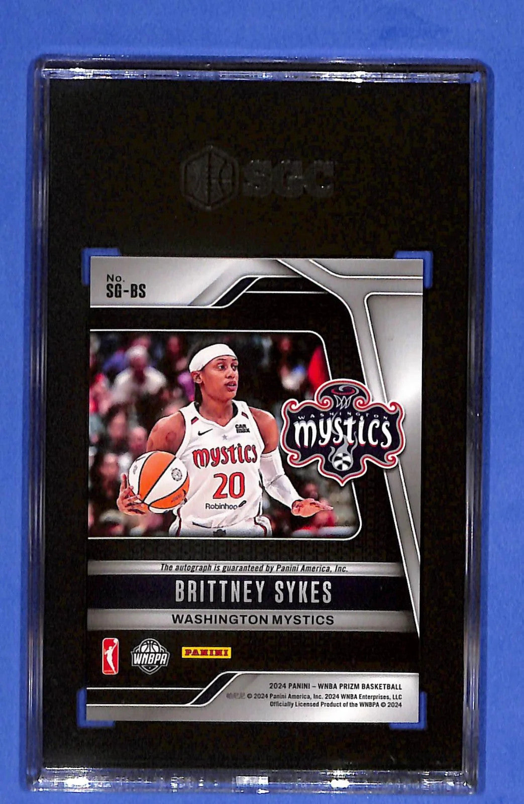 2024 Panini Prizm WNBA - Signatures Brittney Sykes #SG-BS (AU) SGC 9.5/10 Auto