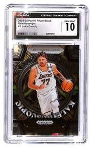 2024-25 Luka Dončić Panini Prizm Black Kaleidoscopic #1 CGC Mint 10