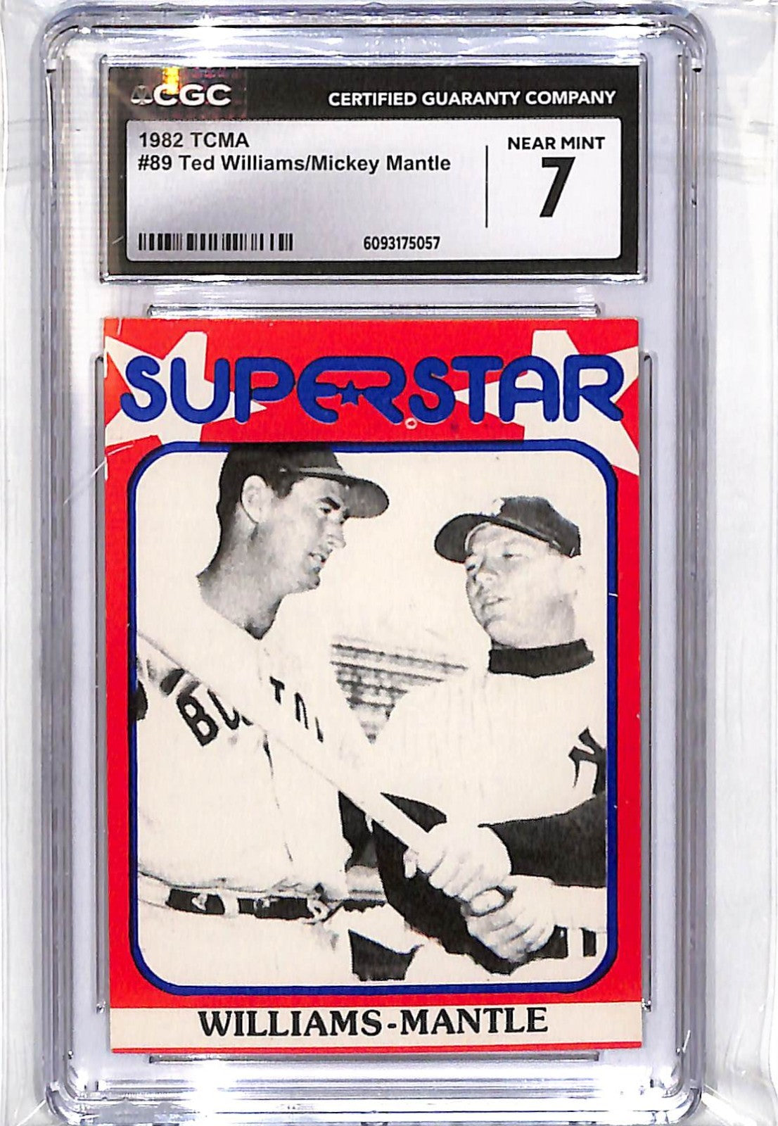 1982 Williams Mantle TCMA Superstars Second Series - #89 CGC 7