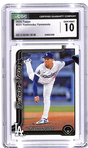 2025 Topps Yoshinobu Yamamoto #231 CGC 10 Dodgers
