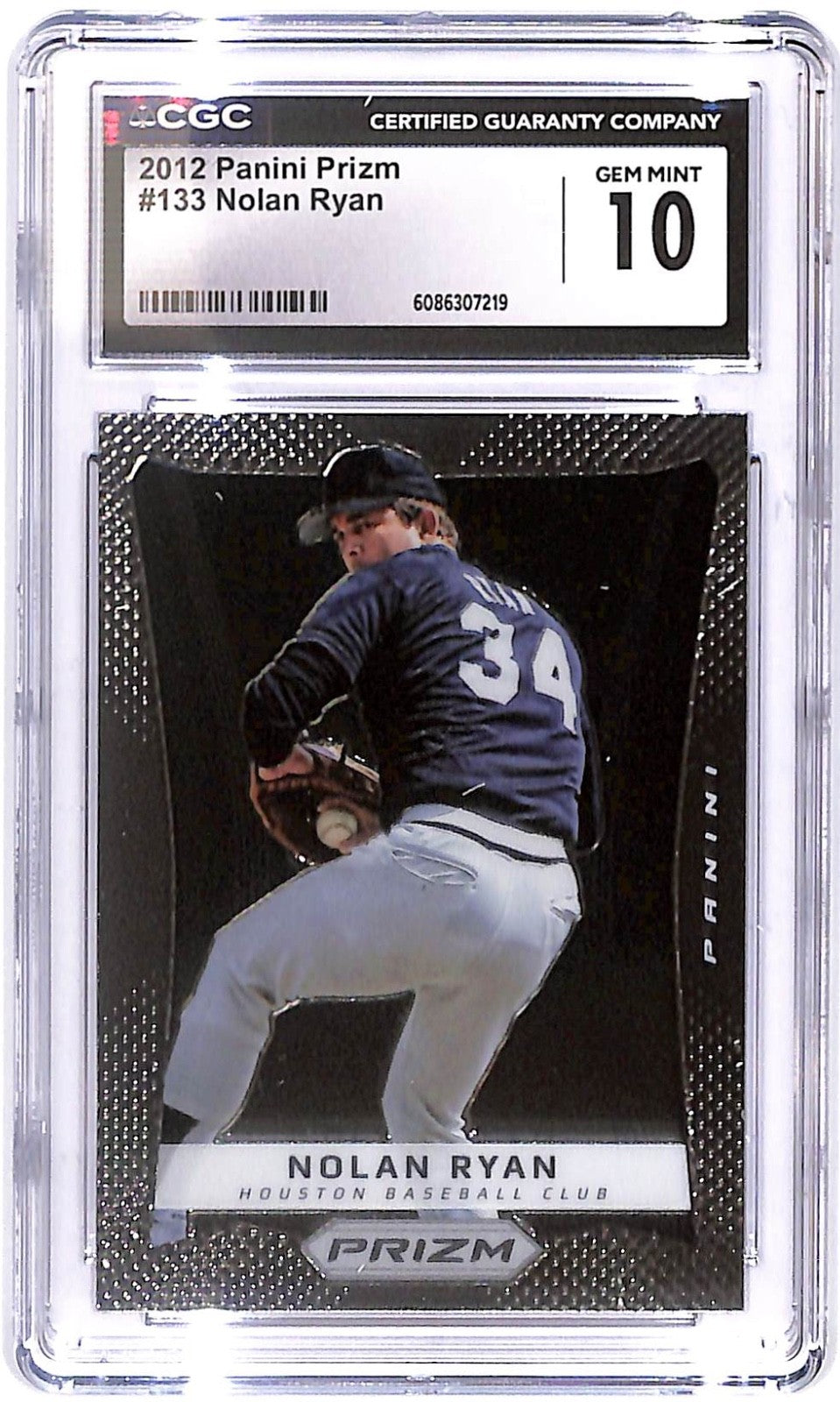 2012 Nolan Ryan Panini Prizm #113 - (HOF) CGC Mint 10