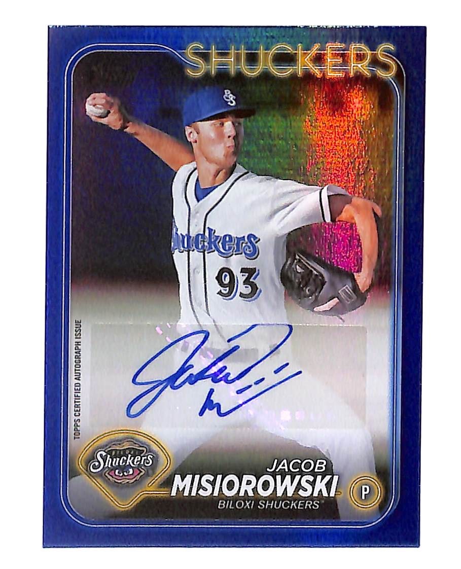 2024 Jacob Misiorowski Topps Pro Debut Blue Auto - PD-171 #128/150