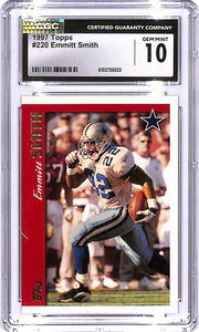 1997 Topps Emmitt Smith #220 CGC 10 Cowboys