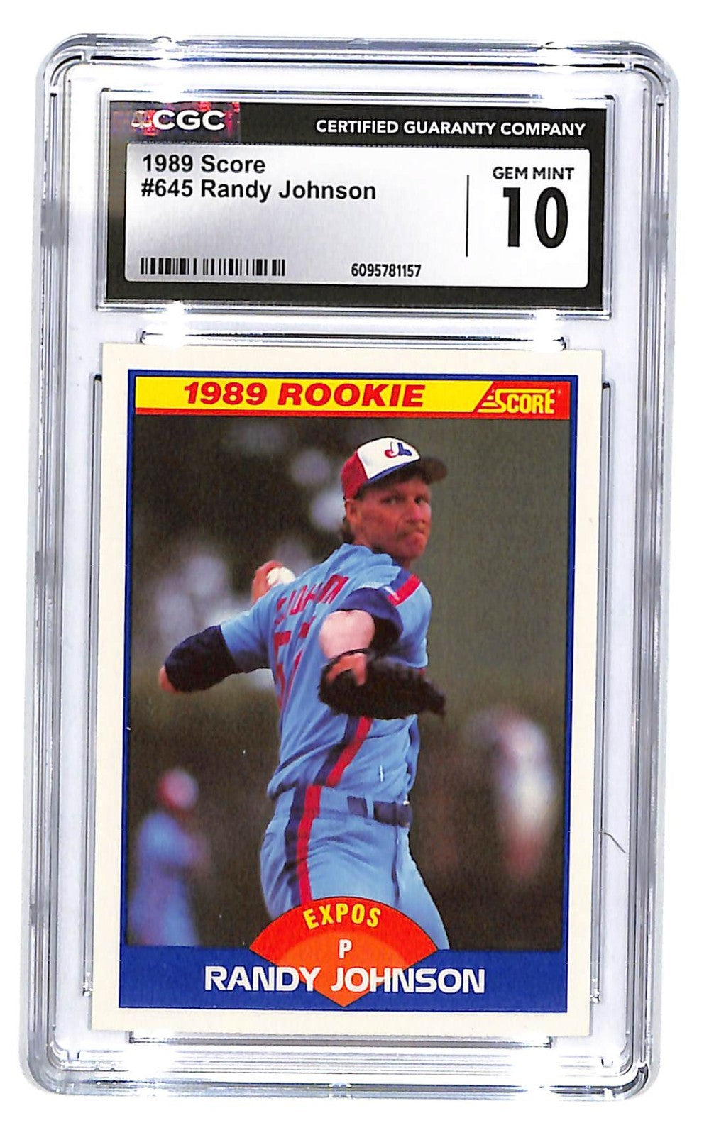1989 Randy Johnson Score - #645 (RC) CGC Gem Mint 10