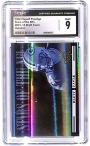 2006 Brett Frave Donruss Playoff Pres. Stars of the NFL Holofoil #NFL-13 CGC 9