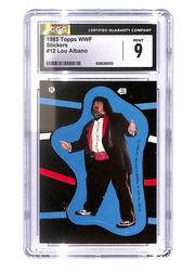 1985 Topps WWF - Stickers Lou Albano #12 (RC) CGC 9