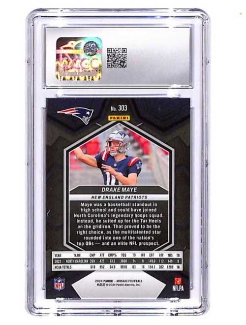 2024 Mosaic Drake Maye Rookie RC #303 CGC 10 Patriots