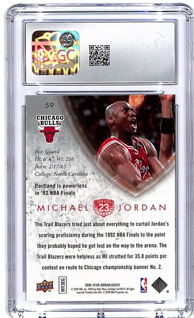 2009-10 Upper Deck Jordan Legacy HOF Michael Jordan #59 CGC 10 Bulls