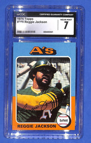 1975 Topps - Reggie Jackson (HOF) #300 CGC 7 Near Mint Oakland Athletics