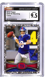 2012 Topps Eli Manning Camo #300 /299 CGC 9.5 Giants