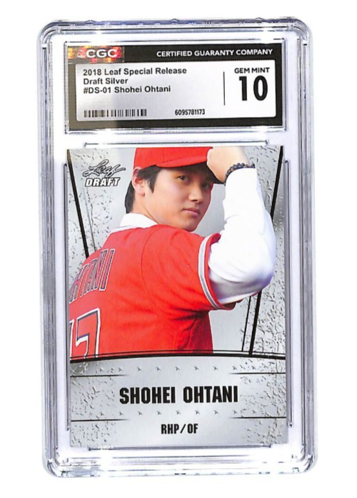 2018 Shohei Ohtani Leaf Special Release Draft Silver #DS-01 (RC) CGC Gem Mint 10