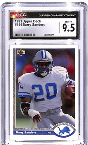 1991 Upper Deck Barry Sanders #444 CGC 9.5 Lions