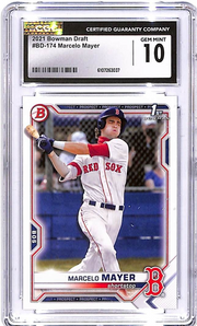 2021 Bowman Draft Marcelo Mayer Rookie RC CGC 10 Red Sox