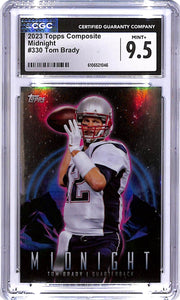 2023 Topps Compositie Tom Brady Midnight #330 CGC 9.5 Patriots