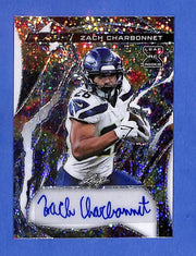 2023 Leaf Eclectic Flash Autographs Zach Charbonnet #FA-JH1 Green Wave #1/2 (RC)