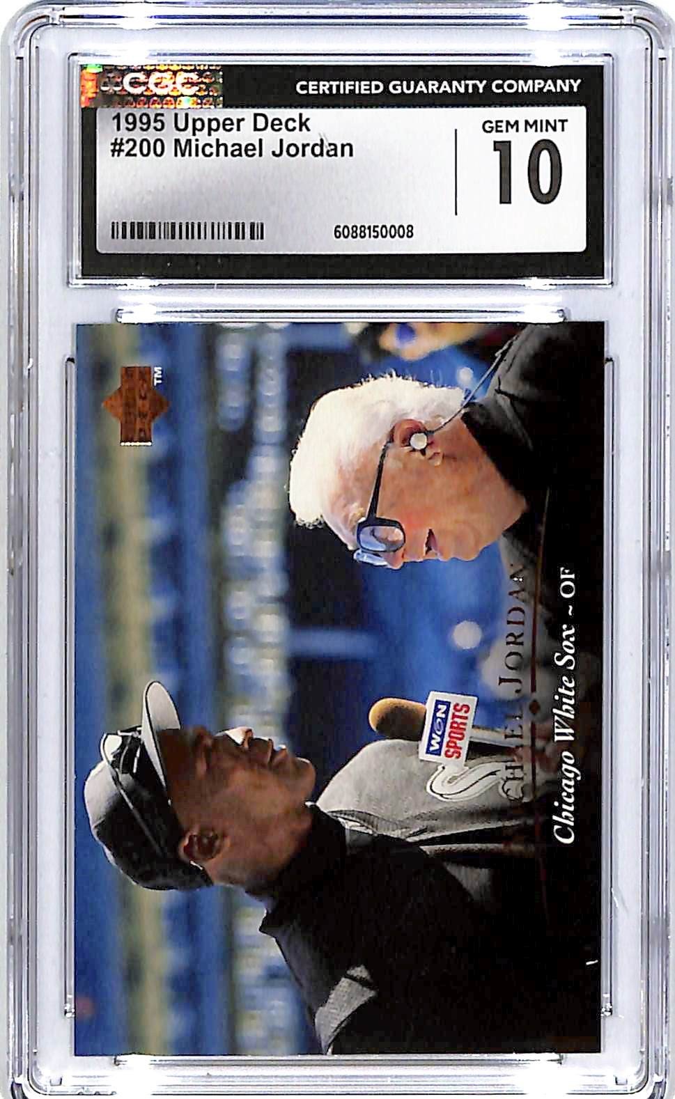 1995 Upper Deck Michael Jordan #200 CGC 10 White Sox