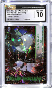 2024 Nick Kurtz Wild Card Alumination - AS-NK Orange Crystal #10/10 CGC Mint 10