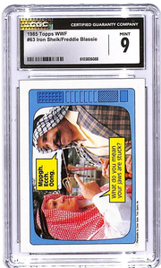 1985 Topps WWF Iron Sheik Freddie Blassie #63 CGC 9